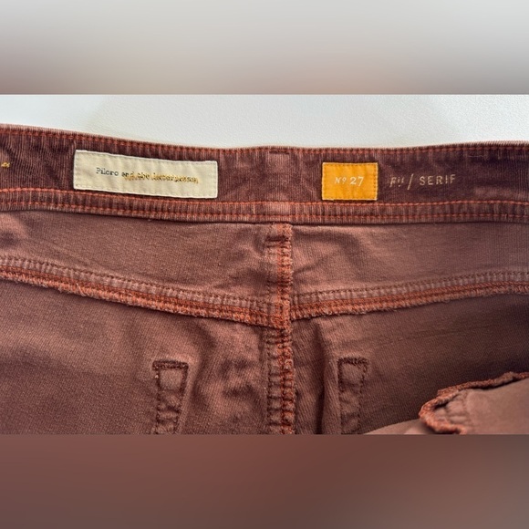 Pilcro Anthropologie Velvet Thin Stretch Skinny Cords Size 27/4 - Picture 5 of 13